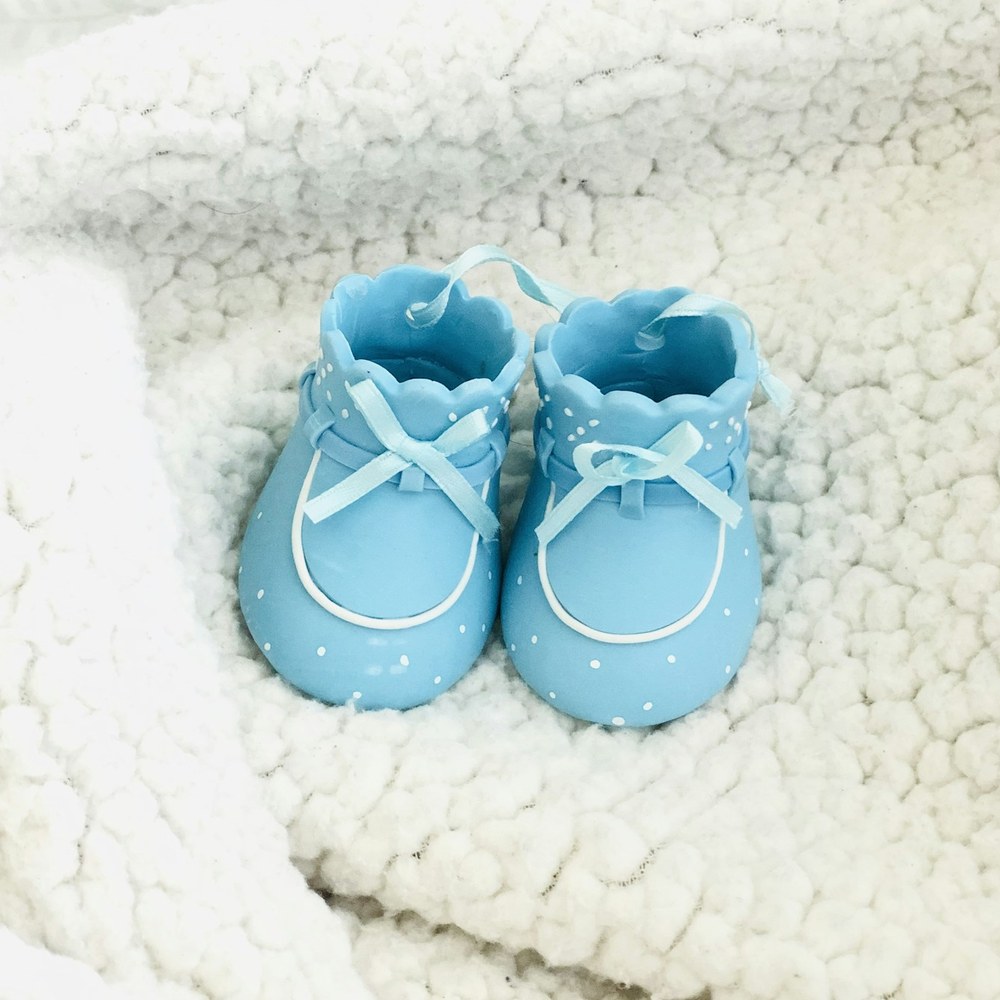 [TT-BEBE-007] Wool Baby Booties - Light Grey